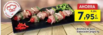 FROIZ Brocheta de pavo elaboración propia oferta