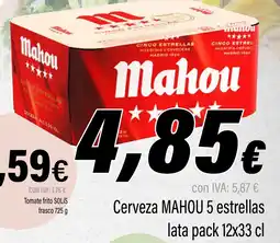Cash Ifa MAHOU Cerveza 5 estrellas oferta