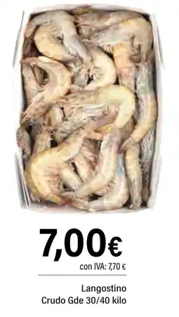 Cash Ifa Langostino Crudo oferta
