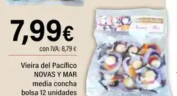 Cash Ifa NOVAS Y MAR Vieira del Pacífico media concha oferta