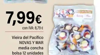 Cash Ifa NOVAS Y MAR Vieira del Pacífico media concha oferta