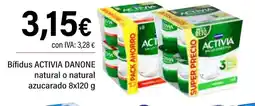 Cash Ifa ACTIVIA DANONE Bifidus natural o natural azucarado oferta