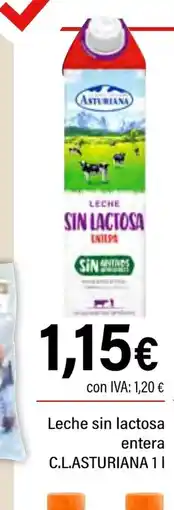 Cash Ifa C.L.ASTURIANA Leche sin lactosa entera oferta