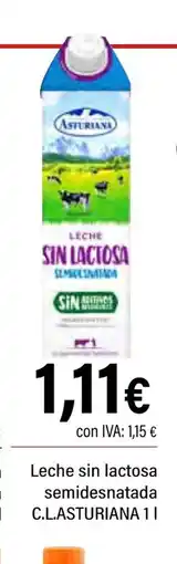 Cash Ifa C.L.ASTURIANA Leche sin lactosa semidesnatada oferta