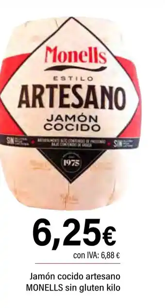 Cash Ifa MONELLS Jamón cocido artesano sin gluten oferta