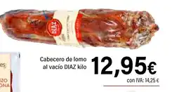 Cash Ifa DIAZ Cabecero de lomo al vacio oferta