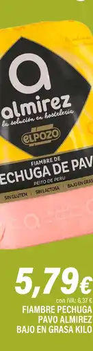 Cash Ifa Fiambre pechuga pavo almirez bajo en grasa oferta