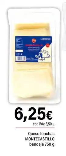 Cash Ifa MONTECASTILLO Queso lonchas oferta