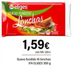 Cash Ifa IFA ELIGES Queso fundido 16 lonchas oferta