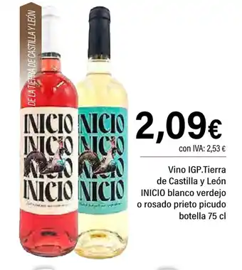 Cash Ifa Vino IGP.Tierra de Castilla y León INICIO blanco verdejo o rosado prieto picudo botella oferta