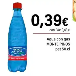 Cash Ifa MONTE PINOS Agua con gas oferta