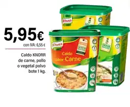Cash Ifa KNORR Caldo de carne pollo o vegetal polvo oferta
