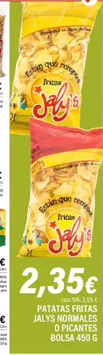 Cash Ifa Patatas fritas jalys normales o picantes bolsa oferta
