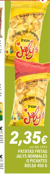 Cash Ifa Patatas fritas jalys normales o picantes bolsa oferta