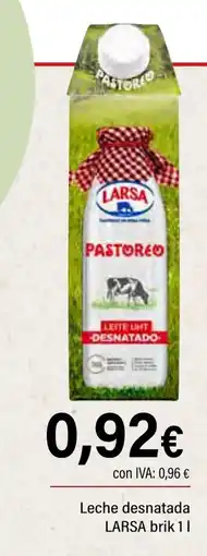 Cash Ifa LARSA Leche desnatada oferta