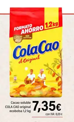 Cash Ifa COLA CAO Cacao soluble original ecobolsa oferta
