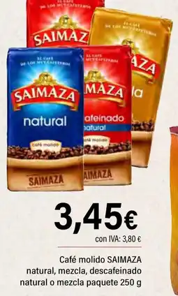 Cash Ifa SAIMAZA Café molido natural, mezcla, descafeinado natural o mezcla paquete oferta