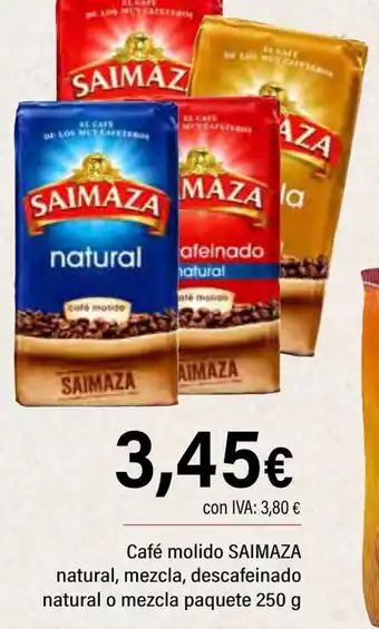 Cash Ifa SAIMAZA Café molido natural, mezcla, descafeinado natural o mezcla paquete oferta