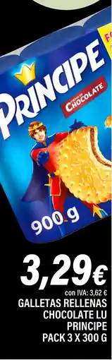 Cash Ifa PRINCIPE Galletas rellenas chocolate lu oferta