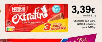 Cash Ifa NESTLÉ Chocolate con leche extrafino oferta
