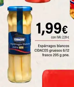 Cash Ifa CIDACOS Epárragos blancos gruesos oferta