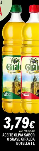 Cash Ifa Aceite oliva sabor o suave giralda botella oferta