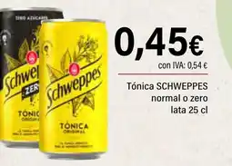 Cash Ifa SCHWEPPES Tónica normal o zero oferta