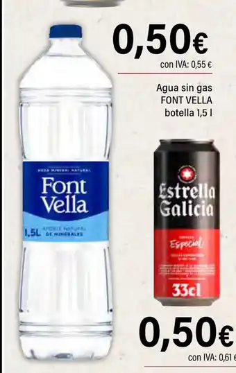 Cash Ifa FONT VELLA Agua sin gas oferta