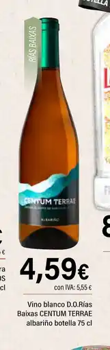 Cash Ifa CENTUM TERRAE Vino blanco D.O.Rías Baixas albariño botella oferta