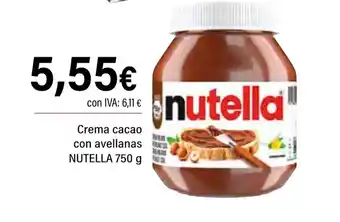 Cash Ifa NUTELLA Crema cacao con avellanas oferta