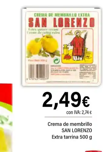 Cash Ifa SAN LORENZO Crema de membrillo Extra tarrina oferta