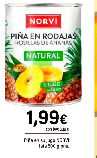 Cash Ifa NORVI Piña en su jugo oferta