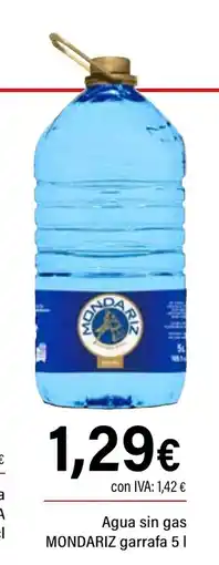 Cash Ifa MONDARIZ Agua sin gas garrafa oferta