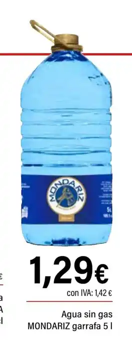 Cash Ifa MONDARIZ Agua sin gas garrafa oferta