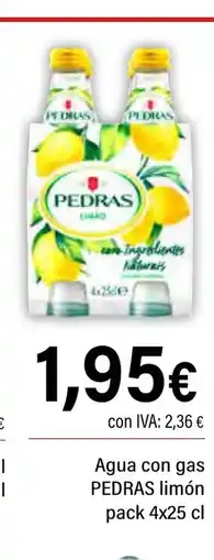 Cash Ifa PEDRAS Agua con gas limón oferta