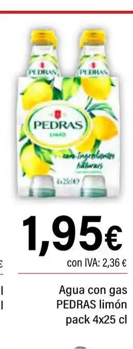 Cash Ifa PEDRAS Agua con gas limón oferta
