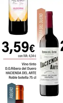 Cash Ifa HACIENDA DEL ARTE Vino tinto D.O.Ribera del Duero oferta