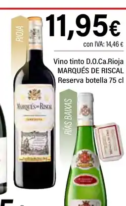 Cash Ifa MARQUÉS DE RISCAL Vino tinto D.O.Ca.Rioja oferta