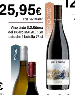 Cash Ifa MALABRIGO Vino tinto D.O.Ribera del Duero oferta