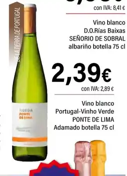 Cash Ifa PONTE DE LIMA Vino blanco Portugal-Vinho Verde oferta