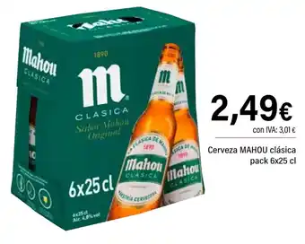 Cash Ifa MAHOU Cerveza clásica oferta
