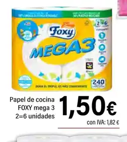 Cash Ifa FOXY Papel de cocina mega 3 oferta