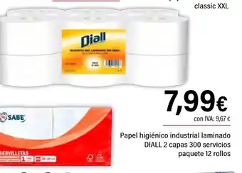 Cash Ifa DIALL Papel higiénico industrial laminado oferta