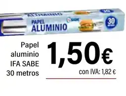 Cash Ifa IFA SABE Papel aluminio oferta