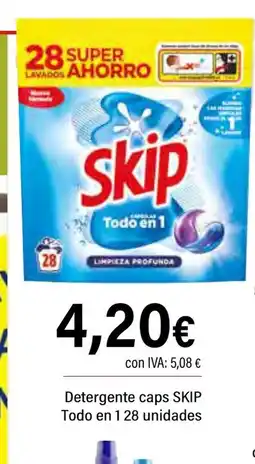 Cash Ifa SKIP Detergente caps Todo en 1 oferta