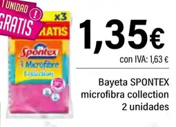 Cash Ifa SPONTEX Bayeta microfibra collection 2 unidades oferta