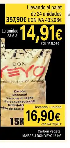 Cash Ifa MARABÚ DON YEYO Carbón vegetal oferta