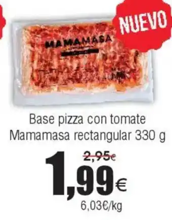 FROIZ Base pizza con tomate Mamamasa rectangular oferta