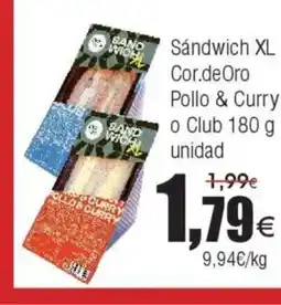 FROIZ Sándwich XL Cor.de Oro Pollo & Curry o Club oferta