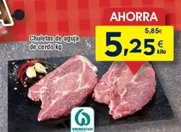 FROIZ Chuletas de aguja de cerdo oferta